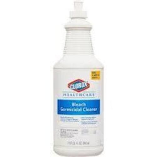 DESCRIPTION: (4) BLEACH GERMICIDAL CLEANER BRAND/MODEL: CLOROX HEALTHCARE RETAIL$: $20.00 EA SIZE: 32 FL OZ QTY: 4