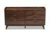 DESCRIPTION: (1) LENA MID-CENTURY MODERN DRESSER BRAND/MODEL: BAXTON STUDIO #LV4COD4231WI INFORMATION: CHESTNUT BROWN RETAIL$: $398.28 EA QTY: 1