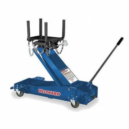 DESCRIPTION: (1) TRANSMISSION JACK BRAND/MODEL: WESTWARD #1VW35 INFORMATION: BLUE RETAIL$: $1970.72 EA SIZE: 3000 LB CAPACITY QTY: 1