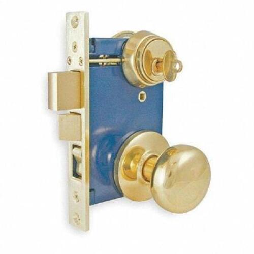 DESCRIPTION: (3) HEAVY DUTY MORTISE LOCKSET BRAND/MODEL: #1TPZ3 INFORMATION: BRIGHT BRASS RETAIL$: $110.32 EA SIZE: REQUIRED DOOR THICKNESS 1-3/8 TO 1