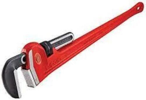 DESCRIPTION: (1) HEAVY-DUTY PIPE WRENCH BRAND/MODEL: RIDGID #4NV21 INFORMATION: RED RETAIL$: $381.54 EA SIZE: 48" QTY: 1