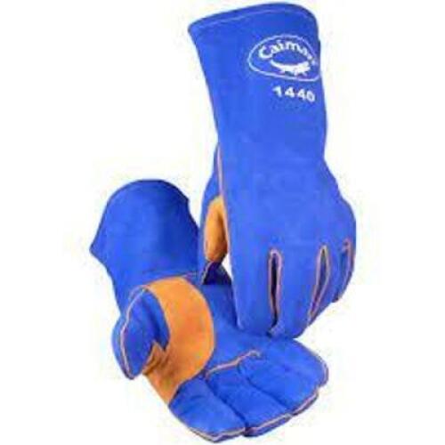 DESCRIPTION: (2) PAIRS OF WELDING GLOVES BRAND/MODEL: CAIMAN #1440 INFORMATION: BLUE RETAIL$: $11.92 PER PAIR SIZE: ONE SIZE QTY: 2