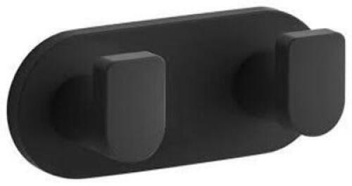 DESCRIPTION: (1) COMPOSED DUAL ROBE HOOK BRAND/MODEL: KOHLER #73146-BL INFORMATION: MATTE BLACK RETAIL$: $105.00 EA QTY: 1