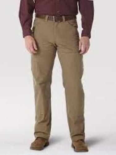 DESCRIPTION: (3) PAIRS OF RIGGS WORKWEAR PANTS BRAND/MODEL: WRANGLER #103W060BR INFORMATION: KHAKI RETAIL$: $44.99 A PAIR SIZE: 36X30 QTY: 3