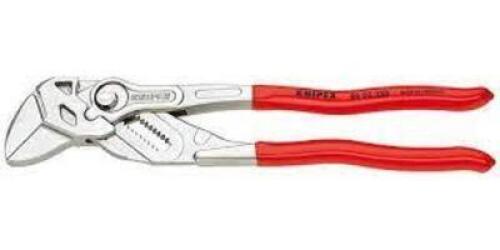 DESCRIPTION: (1) PLIERS WRENCH BRAND/MODEL: KNIPEX #86 03 250 INFORMATION: RED HANDLE RETAIL$: $66.06 TOTAL SIZE: 10" QTY: 1