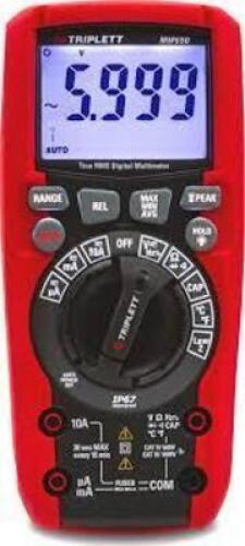 DESCRIPTION: (1) CAT IV TRUE RMS MULTIMETER BRAND/MODEL: TRIPLETT #MM650 INFORMATION: RED RETAIL$: $152.55 EA QTY: 1