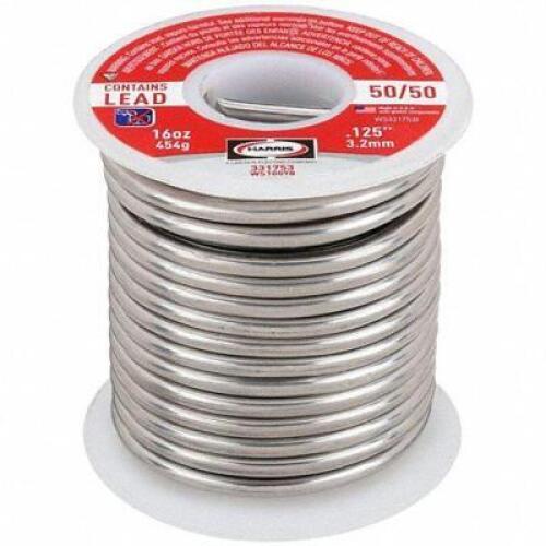 DESCRIPTION: (4) ROLLS OF SOLDER WIRE BRAND/MODEL: HARRIS #1UYH2 RETAIL$: $39.79 EA SIZE: 1/8" X 1LB QTY: 4