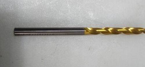 DESCRIPTION: (4) SOLID CARBIDE COOLANT FED JOBBER DRILL BRAND/MODEL: CJT 29302500 RETAIL$: $178.40 EA SIZE: 1/4" QTY: 4