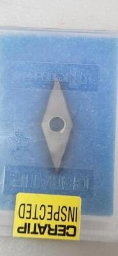 DESCRIPTION: (5) VBGW332T00315ME CBN INDEXABLE TURNING INSERTS BRAND/MODEL: KYOCERA WNMG080412ZS RETAIL$: $66.29 PER INSERT QTY: 5