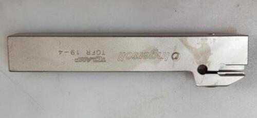 DESCRIPTION: (1) T-CLAMP EXTERNAL GROOVING AND FACE TURNING TOOLHOLDER BRAND/MODEL: INGERSOLL TGFR19-4 RETAIL$: 274.94 QTY: 1