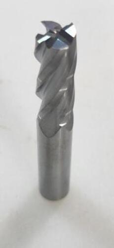 DESCRIPTION: (4) SOLID CARBIDE SQ END MILL BRAND/MODEL: HERTEL 88246103 RETAIL$: $29.21 EA SIZE: 3/8" 1" LOC QTY: 4