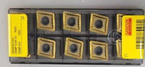 DESCRIPTION: (30) CNMP433 CARBIDE TURNING INSERT BRAND/MODEL: SANDVIK COROMANT CNMP 12 04 12 RETAIL$: $19.45 PER INSERT QTY: 30