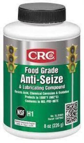 DESCRIPTION: (6) FOOD GRADE ANTI SEIZE BRAND/MODEL: CRC #4JB57 RETAIL$: $35.38 EA SIZE: 8 OZ QTY: 6