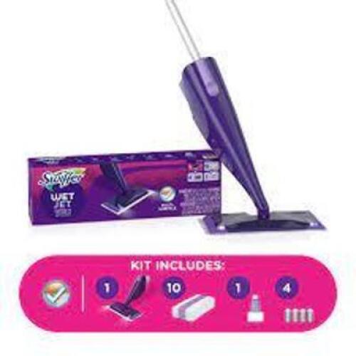 DESCRIPTION: (1) FLOOR MOP STARTER KIT BRAND/MODEL: SWIFFER WET JET RETAIL$: $24.99 EA QTY: 1