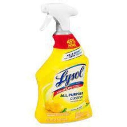 DESCRIPTION: (4) ALL PURPOSE CLEANER BRAND/MODEL: LYSOL INFORMATION: LEMON BREEZE RETAIL$: $6.00 EA SIZE: 32 OZ QTY: 4