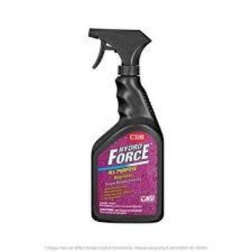DESCRIPTION: (6) INDUSTRIAL STRENGTH DEGREASER BRAND/MODEL: CRC HYDRO FORCE RETAIL$: $21.00 EA SIZE: 1 QT QTY: 6
