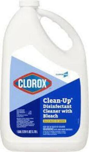 DESCRIPTION: (2) DISINFECTANT CLEANER WITH BLEACH BRAND/MODEL: CLOROX #22D030 RETAIL$: $20.28 EA SIZE: 128 OZ QTY: 2