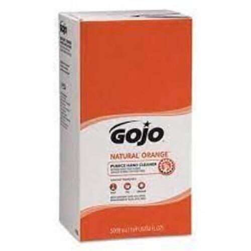 DESCRIPTION: (1) HAND CLEANER BRAND/MODEL: GOJO NATURAL ORANGE RETAIL$: $40.00 EA SIZE: 5000 ML QTY: 1