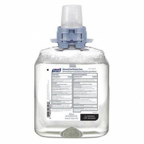 DESCRIPTION: (3) HAND SANITIZER FOAM CARTRIDGE BRAND/MODEL: PURELL #56JM48 RETAIL$: $50.00 EA SIZE: 1200 ML QTY: 3
