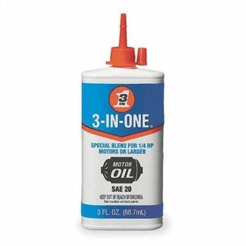 DESCRIPTION: (6) MOTOR OIL BRAND/MODEL: 3-IN-ONE #3UM48 INFORMATION: SAE 20 RETAIL$: $4.43 EA SIZE: 3 OZ QTY: 6