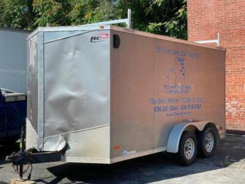 2019 RC-Trailers 2-Door Enclosed Cargo Trailer - Rear Ramp Door / VIN # 56VBE1425KM651421