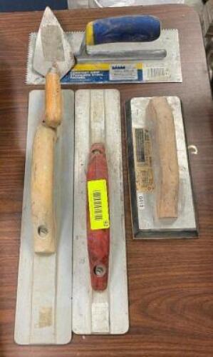 (5) - PC. CEMENT TROWEL SET