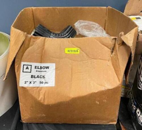 LARGE BOX OF ASSORTED GUTTER PIECES