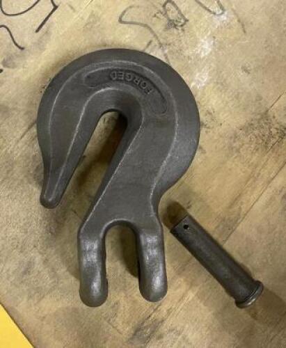 (3) FORGED EYE HOOKS, BLACK