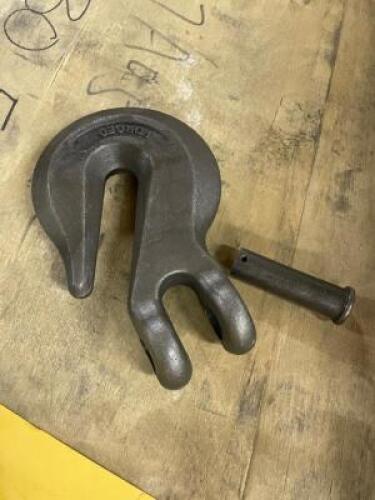 (3) FORGED EYE HOOKS, BLACK