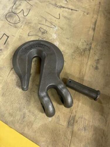 (3) FORGED EYE HOOKS, BLACK