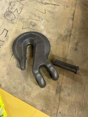 (3) FORGED EYE HOOKS, BLACK