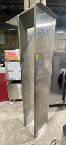 DESCRIPTION: 84" X 18" TWO TIER ALL STAINLESS RISER SHELF. SIZE 84" X 18" LOCATION: AREA #4 QTY: 1