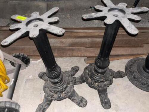 DESCRIPTION: (2) CAST IRON CLAW FOOT HEAVY DUTY TABLE BASES. ADDITIONAL INFORMATION RETAIL NEW FOR $300 PER LOCATION: AREA #6 THIS LOT IS: SOLD BY THE