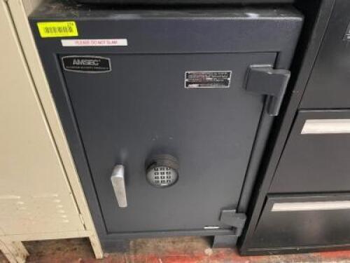DESCRIPTION: AMSEC SAFE W/ DIGITAL COMBO BRAND / MODEL: AMSEC ADDITIONAL INFORMATION NO COMBINATION AT THIS POINT LOCATION: AREA #2 QTY: 1