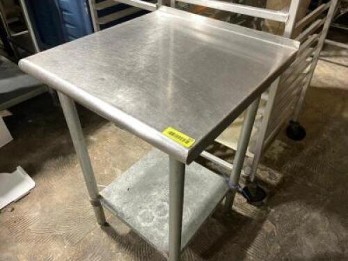 DESCRIPTION: 24" X 24" STAINLESS TABLE SIZE 24" X 24" LOCATION: AREA #1 QTY: 1
