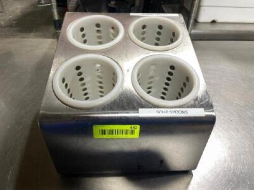 DESCRIPTION: FOUR GROUP SILVERWARE CADDY BRAND / MODEL: FCH-4 ADDITIONAL INFORMATION W/ PLASTIC INSERTS LOCATION: AREA #2 QTY: 1