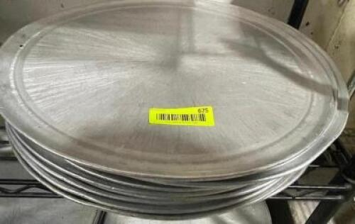 DESCRIPTION: (12) 16" PIZZA PANS SIZE 16" LOCATION: AREA #2 THIS LOT IS: SOLD BY THE PIECE QTY: 12