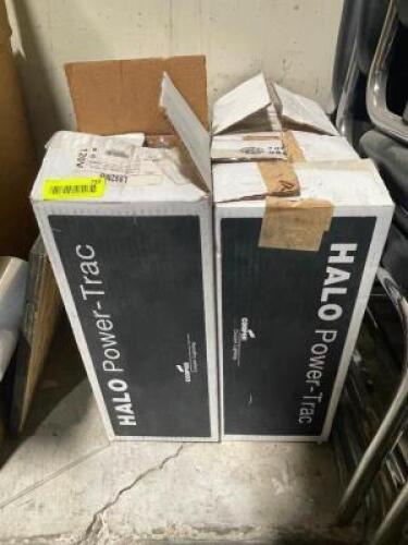 DESCRIPTION: (4) BOXES OF HALO TRACK LIGHTING LOCATION: AREA #2 THIS LOT IS: ONE MONEY QTY: 1