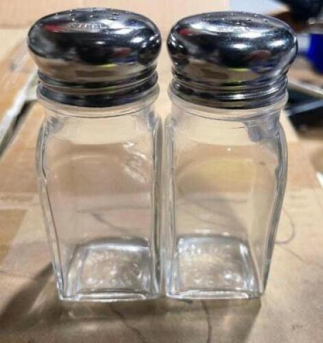 DESCRIPTION: (1) CASE OF GLASS SALT AND PEPPER SHAKERS LOCATION: AREA #2 QTY: 1