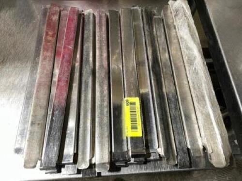 DESCRIPTION: (24) 12" STAINLESS DIVIDERS LOCATION: AREA #1 THIS LOT IS: ONE MONEY QTY: 1