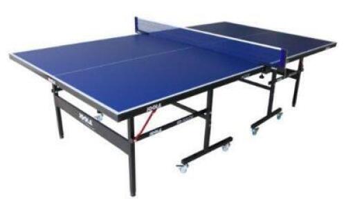 DESCRIPTION: (1) TABLE TENNIS TABLE BRAND/MODEL: JOOLA INFORMATION: FOLDAWAY RETAIL$: $599.99 SIZE: REGULATION SIZE QTY: 1