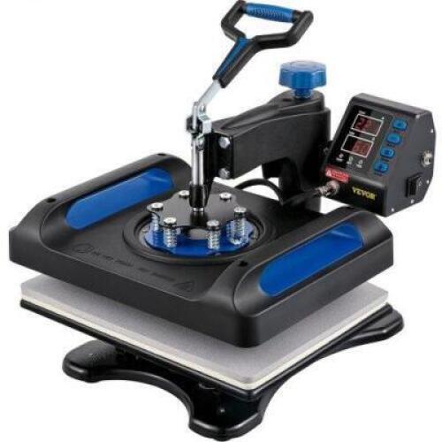 DESCRIPTION: (1) HEAT PRESS MACHINE BRAND/MODEL: VEVOR/P8001 RETAIL$: $158.99 SIZE: 12" X 15" QTY: 1