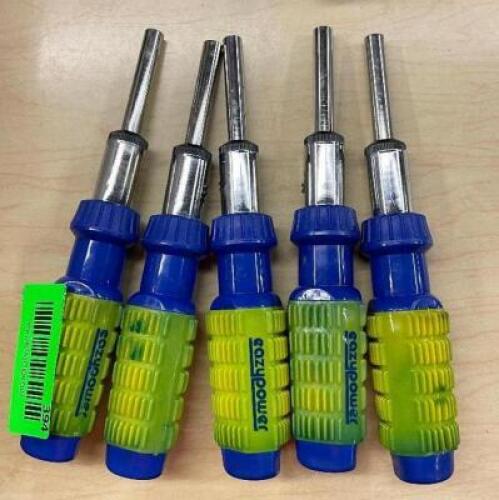 (5) - RATCHETING SCREW DRIVERS
