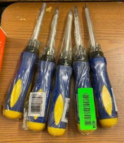 (5) - RATCHETING SCREW DRIVERS
