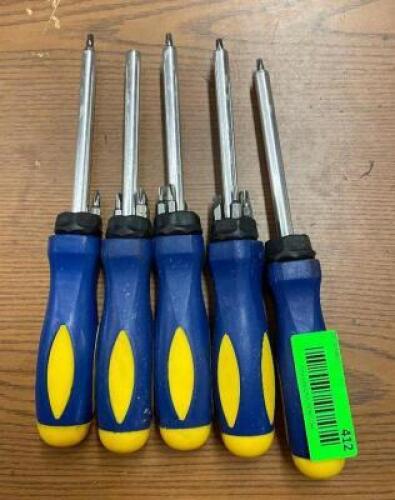 (5) - RATCHETING SCREW DRIVERS