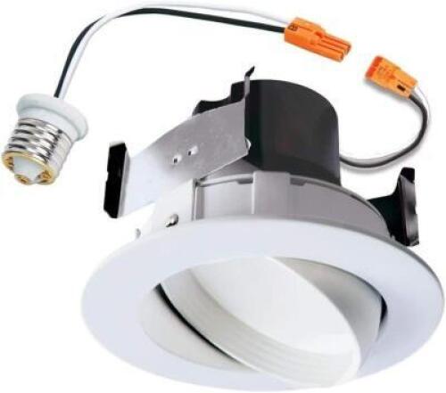 (2) - HALO RECESSED RA406930WHR 4-INCH LED ADJUSTABLE GIMBAL