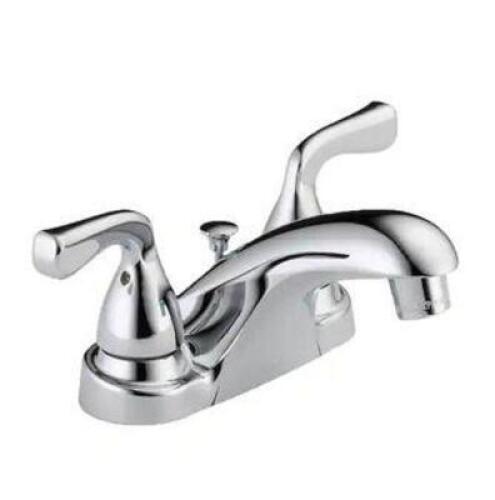 FOUNDATIONS 4 IN. CENTERSET 2-HANDLE BATHROOM FAUCET IN CHROME