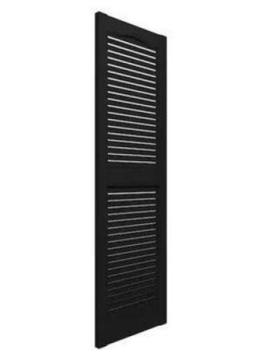 (4) - 14.5 IN. X 52 IN. LOUVERED VINYL EXTERIOR SHUTTERS