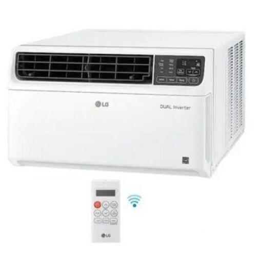 14,000 BTU 115-V DUAL INVERTER SMART WINDOW AIR CONDITIONER LW1517IVSM WITH WIFI AND REMOTE IN WHITE