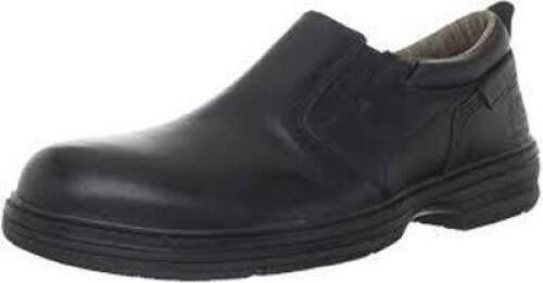 DESCRIPTION: (1) PAIR OF STEEL TOE WORK SHOEBRAND/MODEL: CATERPILLAR #T-963INFORMATION: BLACKRETAIL$: $120.00 PER PAIRSIZE: MENS 11QTY: 1